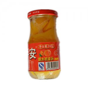 平安糖水桃罐头（黄桃）245g