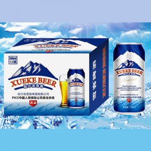 哈尔滨雪客啤酒冰晶500ml