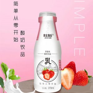 奥夫农庄草莓味酸奶饮品270ml