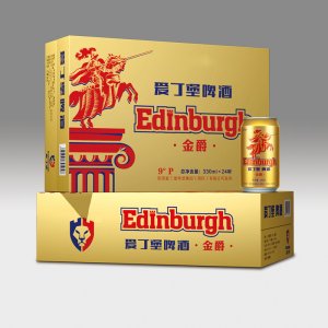 英国爱丁堡啤酒330ml金爵