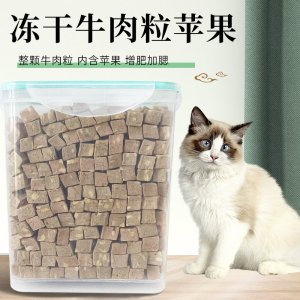 猫咪零食冻干猫粮牛肉粒