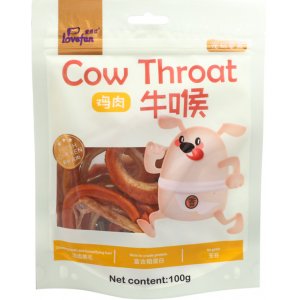 爱得欢鸡肉牛喉狗狗100g/袋