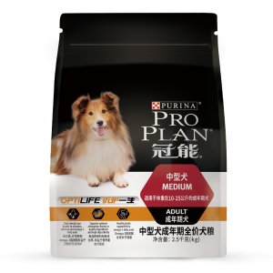 冠能中型犬成年期全价犬粮2.5kg