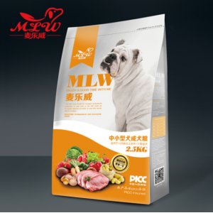 麦乐威中小型犬成犬粮2.5KG