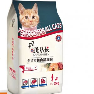 斑队长全价宠物食品猫粮2kg