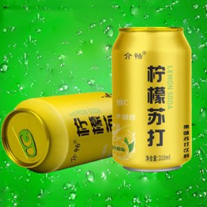 介恬木糖醇柠檬味苏打饮料310ml