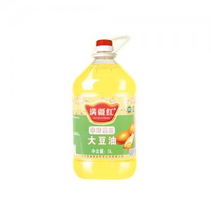 满疆红非转基因大豆油5L