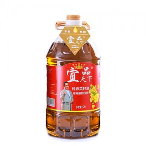 宜品天下纯香菜籽油非转基因压榨5L