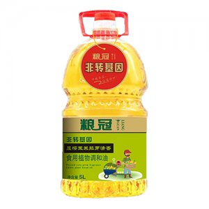 粮冠压榨玉米胚芽清香食用植物调和油5L