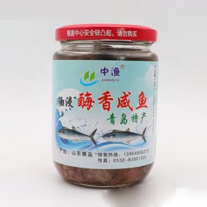 中渔油浸酶香咸鱼335g