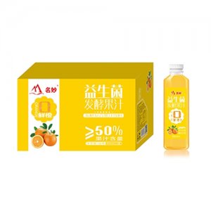 名妙益生菌鲜橙发酵果汁460mlx15瓶