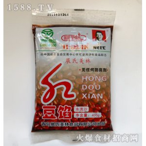 北美林绿色食品水洗沙红豆馅400g