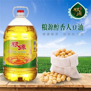 粮源大豆油桶装10L