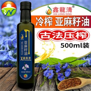 鑫龙清冷榨亚麻籽油500ml