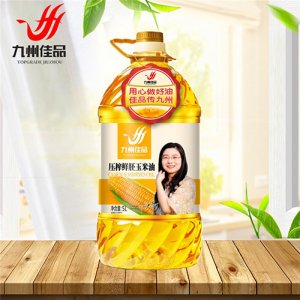 九州佳品压榨鲜胚玉米油5L