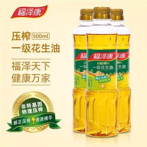 福泽康小瓶花生油500ML