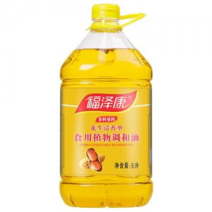 福泽康压榨花生调和油5L