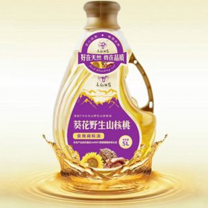 长白油翁葵花野生山核桃食用调和油5L