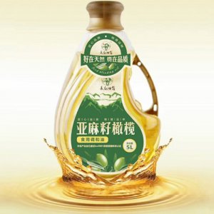 长白油翁亚麻籽橄榄食用调和油5L