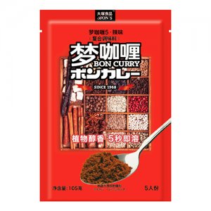 大塚食品梦咖喱酱 梦5（辣味）公斤装