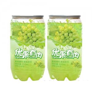 好梦优果优肉葡萄果粒果味饮料330ml