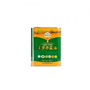 醇自然菜籽油四级0.75L铁罐装