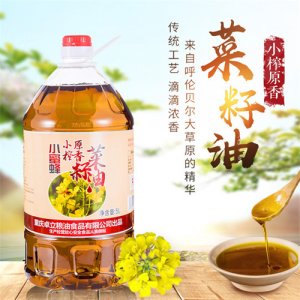 小蜜蜂小榨原香菜籽油5L