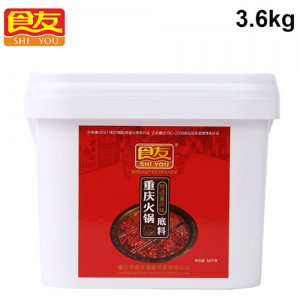 食友重庆火锅底料桶装3.6KG