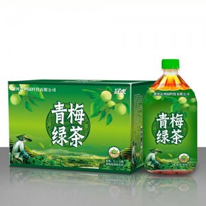 冠虎青梅绿茶1L箱装