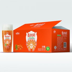 维果品沙棘奇亚籽果汁饮料420mlx15瓶