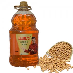 走四方非转基因三级黄豆油5L