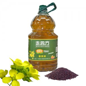 走四方87度温榨香菜油5L