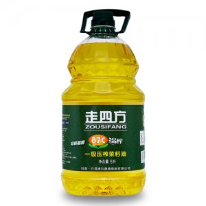 走四方温榨菜籽油5L