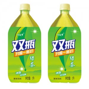 今生梦绿茶果味饮料1升