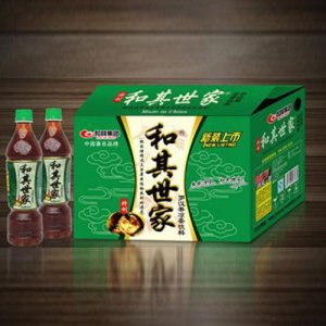 和其世家罗汉果凉茶饮料纸箱绿