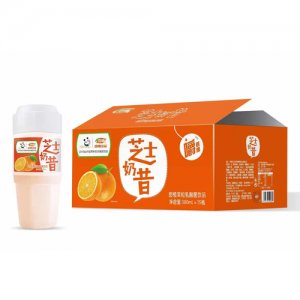 浩明芝士奶昔甜橙果粒乳酸菌饮品