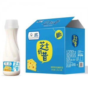 浩明芝士奶昔椰果果粒乳酸菌饮品箱装1.25Lx6瓶