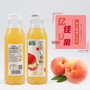 亿佳果园益生菌水蜜桃汁饮料380ml