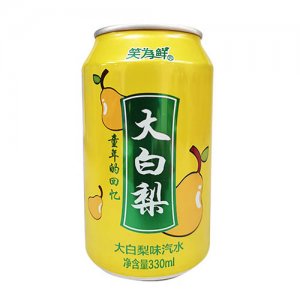 笑为鲜大白梨味汽水330ml