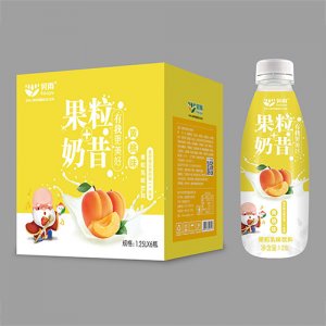 昊雨果粒奶昔黄桃味1250mlx6瓶