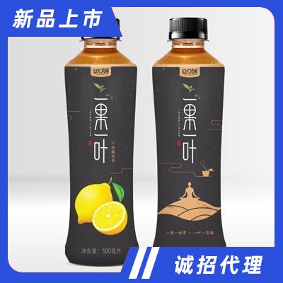 众口妙一果一叶柠檬红茶500ml