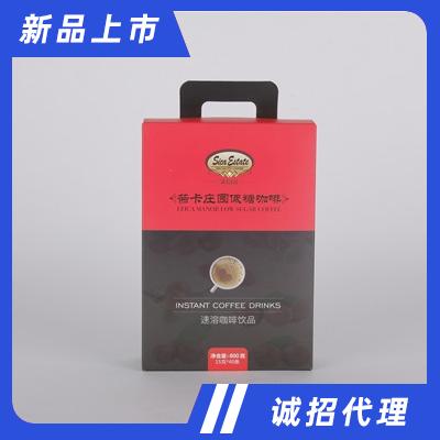 茜卡庄园礼盒装无蔗糖速溶咖啡40条×15克厂家直销下午茶饮品代理