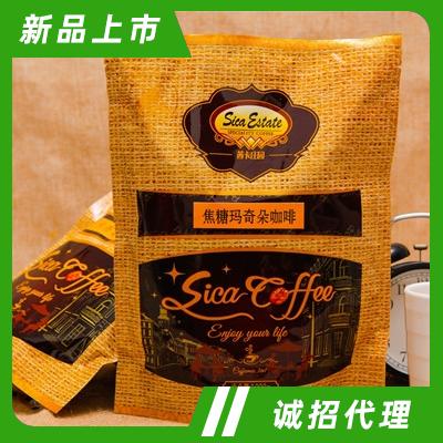 茜卡庄园速溶系列炭火烘焙含糖三合一速溶咖啡加班醒神饮品焦糖玛奇朵