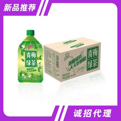 九明升青梅绿茶风味饮料1L×12瓶