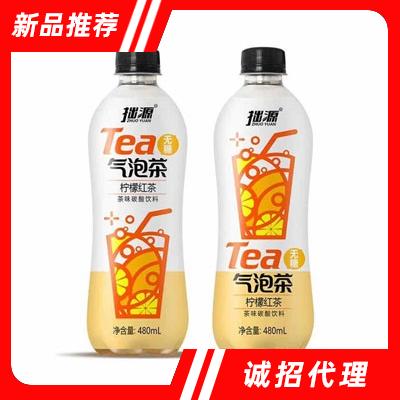 拙源气泡茶柠檬红茶茶味碳酸饮料480ml