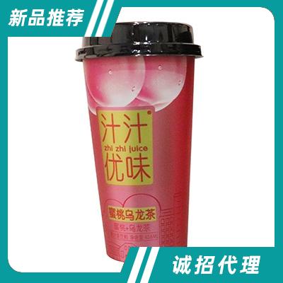 汁汁优味蜜桃乌龙果汁茶饮料438ml