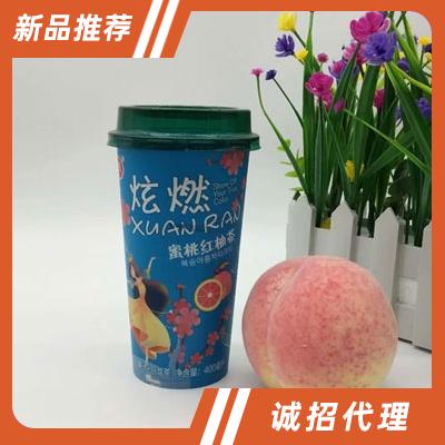 炫燃蜜桃红柚茶400ml