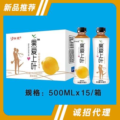 心相随果爱上叶柠檬红茶果味饮料500mlx15瓶