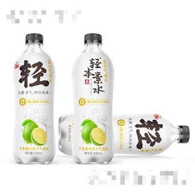 轻本素水卡曼橘味苏打气泡水480ml