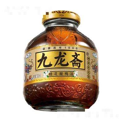 九龙斋桂花酸梅汤玻璃瓶300ml地道老北京风味夏季解腻饮品